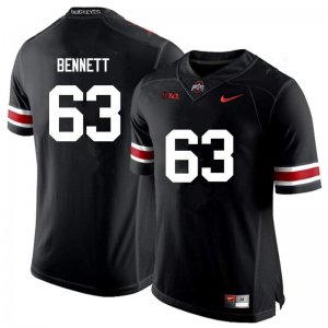 NCAA Ohio State Buckeyes Men's #63 Michael Bennett Black Nike Football College Jersey PHD1245IQ